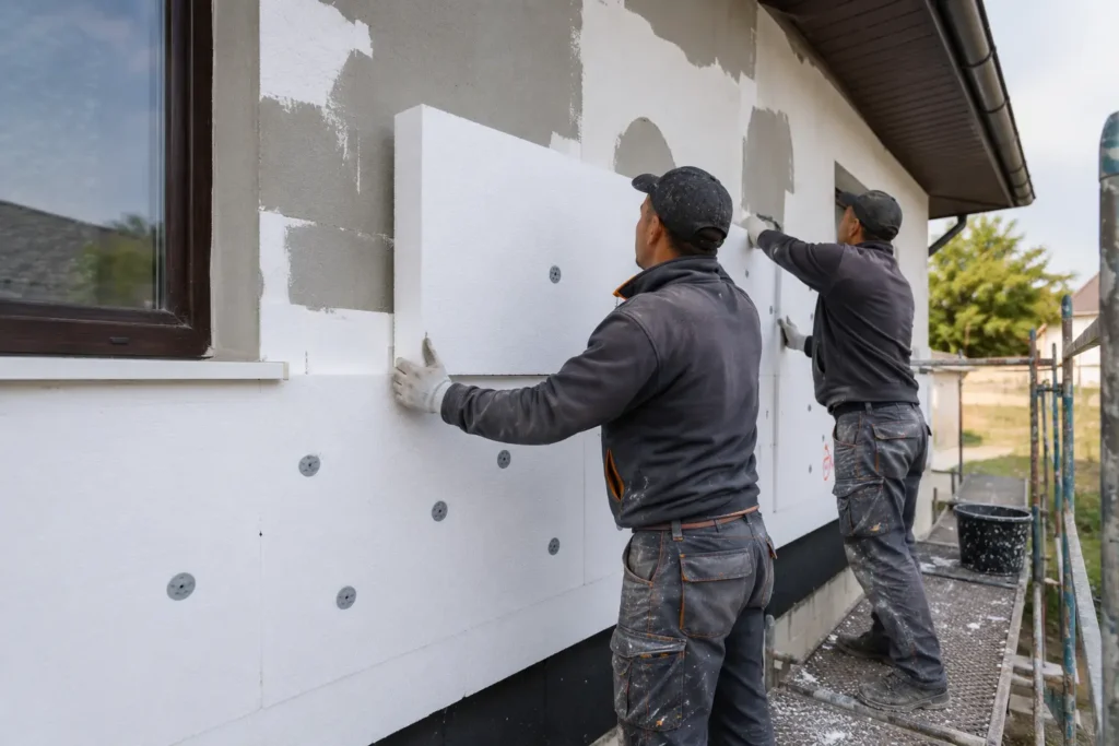 montaj termosistem Bacău cu polistiren EPS