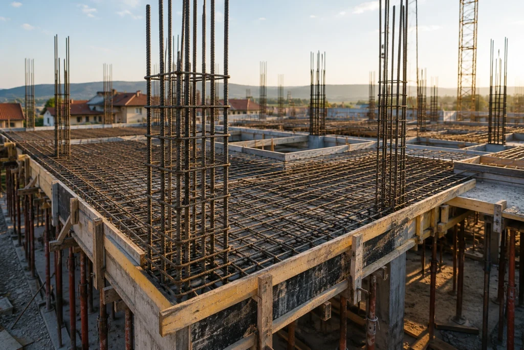 structură beton armat pentru casă în Moldova